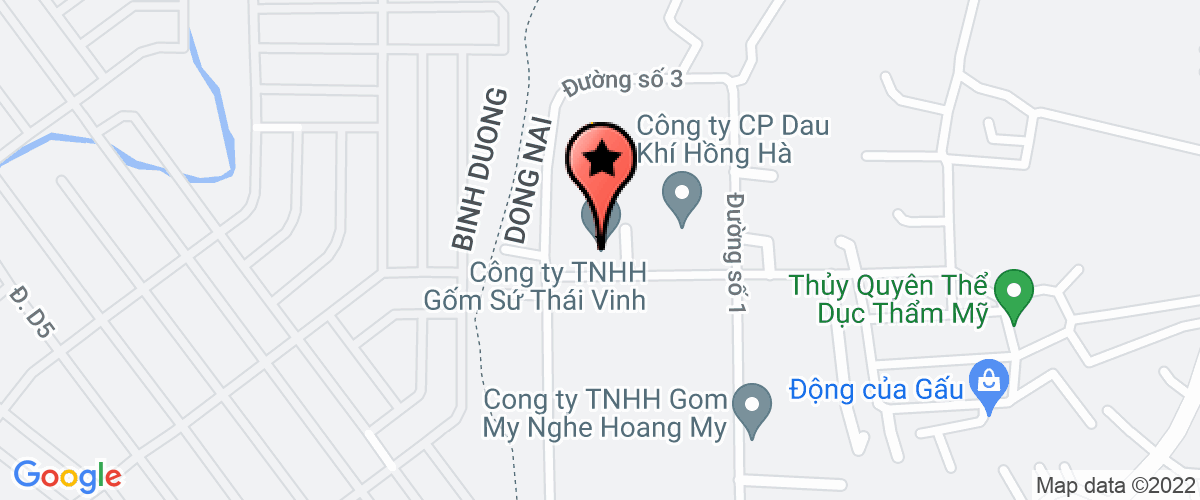 Bản đồ đến địa chỉ Công Ty TNHH Gốm Sứ Thái Vinh