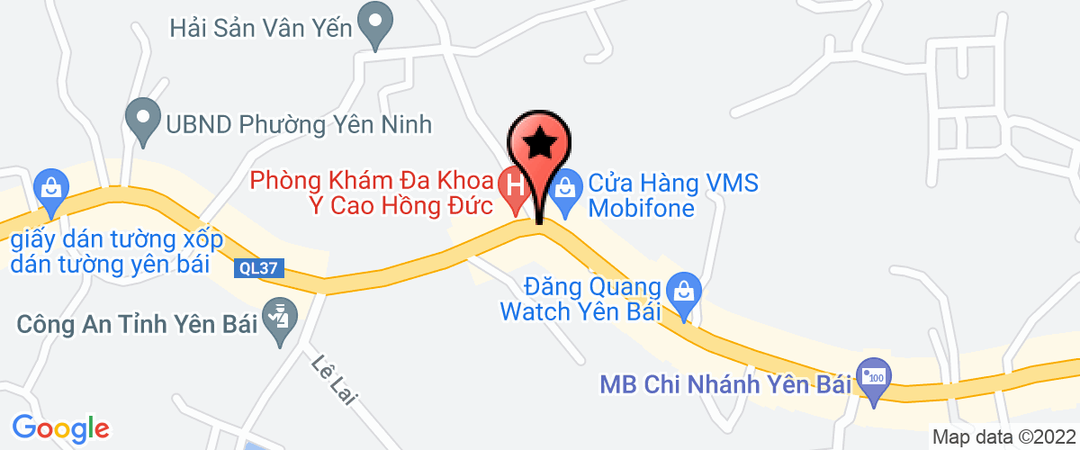 Bản đồ đến địa chỉ Trung tâm Ngoại ngữ - Tin học tỉnh Yên Bái