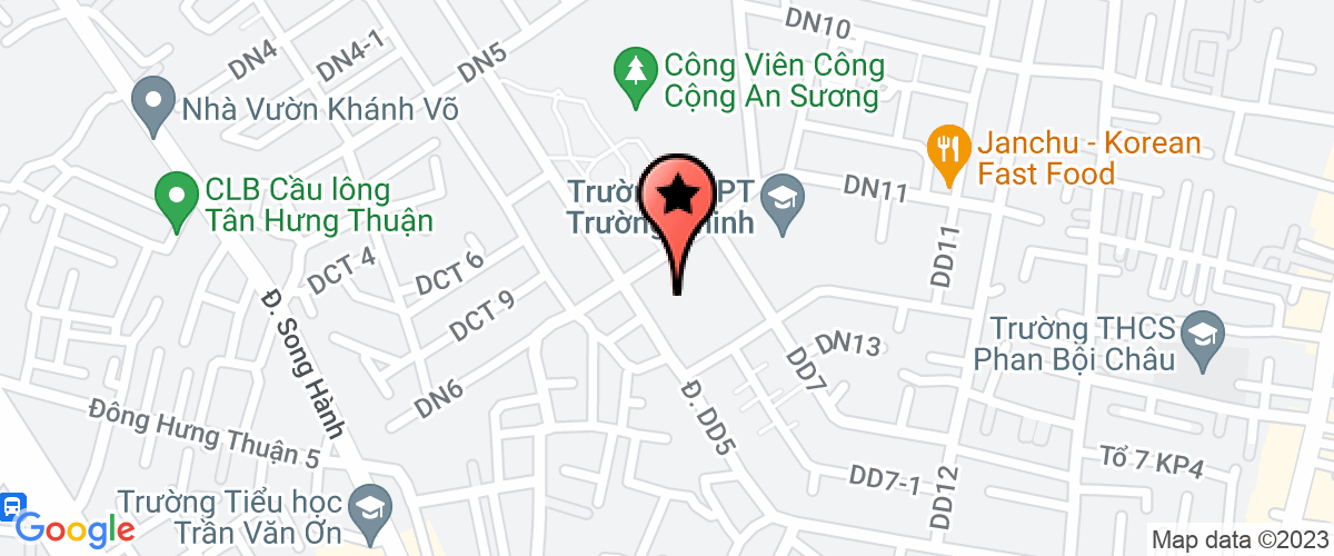 Bản đồ đến địa chỉ ủy Ban Nhân Dân Phường Tân Hưng Thuận - Quận 12