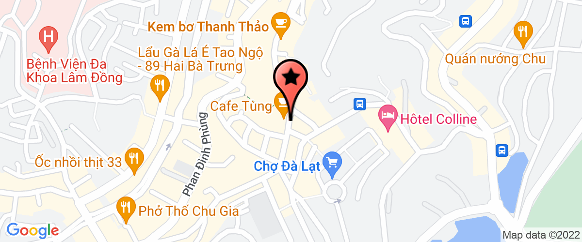Bản đồ đến địa chỉ Chi Nhánh Công Ty CP Sách - Thiết Bị Trường Học Lâm Đồng - Nhà Sách Hòa Bình