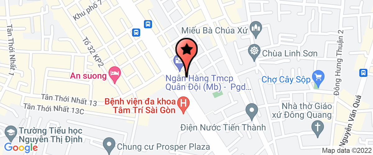 Bản đồ đến địa chỉ Công Ty TNHH Thương Mại Dịch Vụ Hoàng Minh Xương