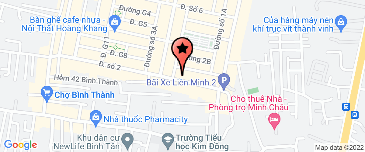 Bản đồ đến địa chỉ Công Ty TNHH Pak Mei Sài Gòn Chợ Lớn
