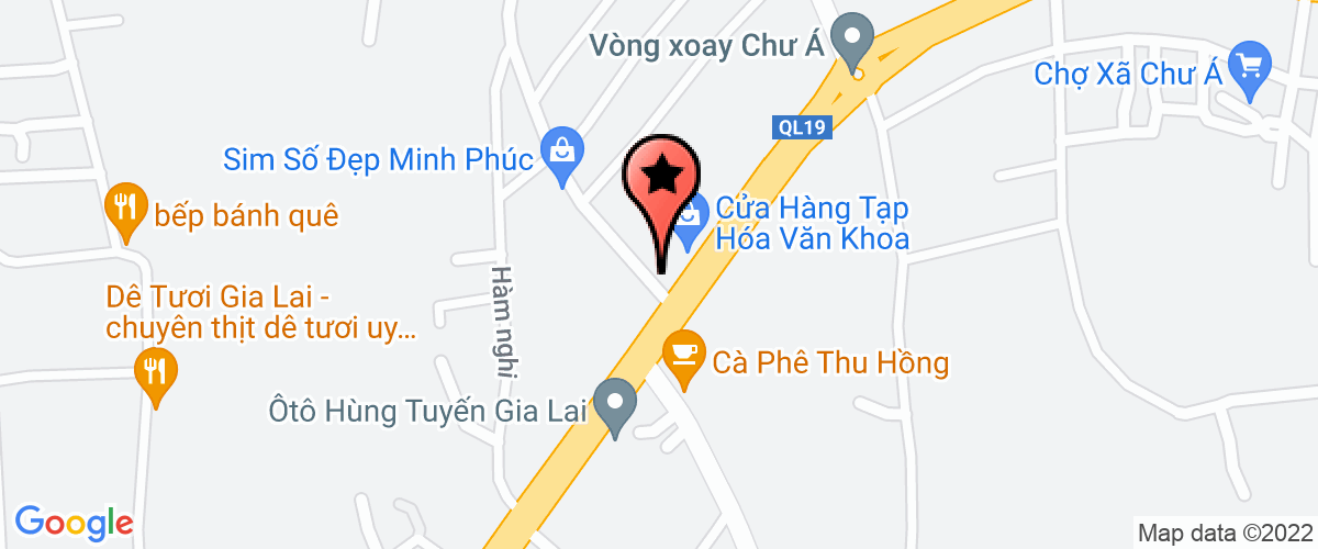 Bản đồ đến địa chỉ Công Ty Trách Nhiệm Hữu Hạn Hương Nghiệp - Gia Lai