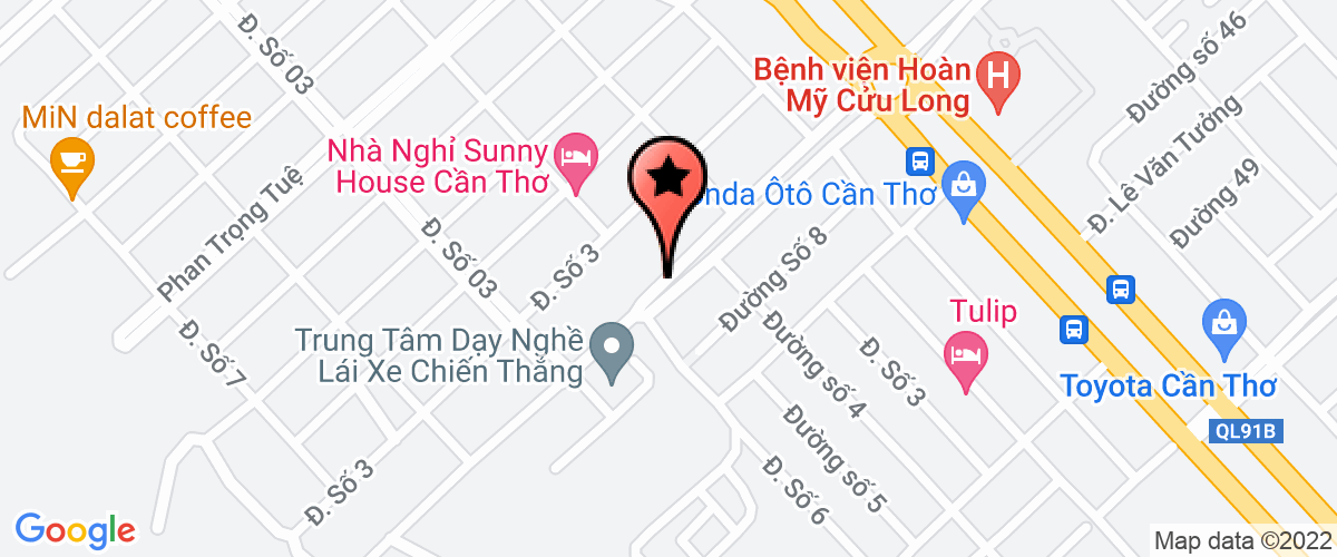 Bản đồ đến địa chỉ Công Ty TNHH Royal Hotel Cantho