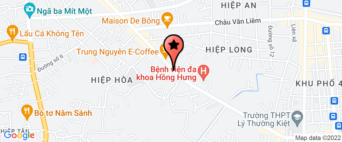 Bản đồ đến địa chỉ Công ty TNHH Tân Hoàng Phú