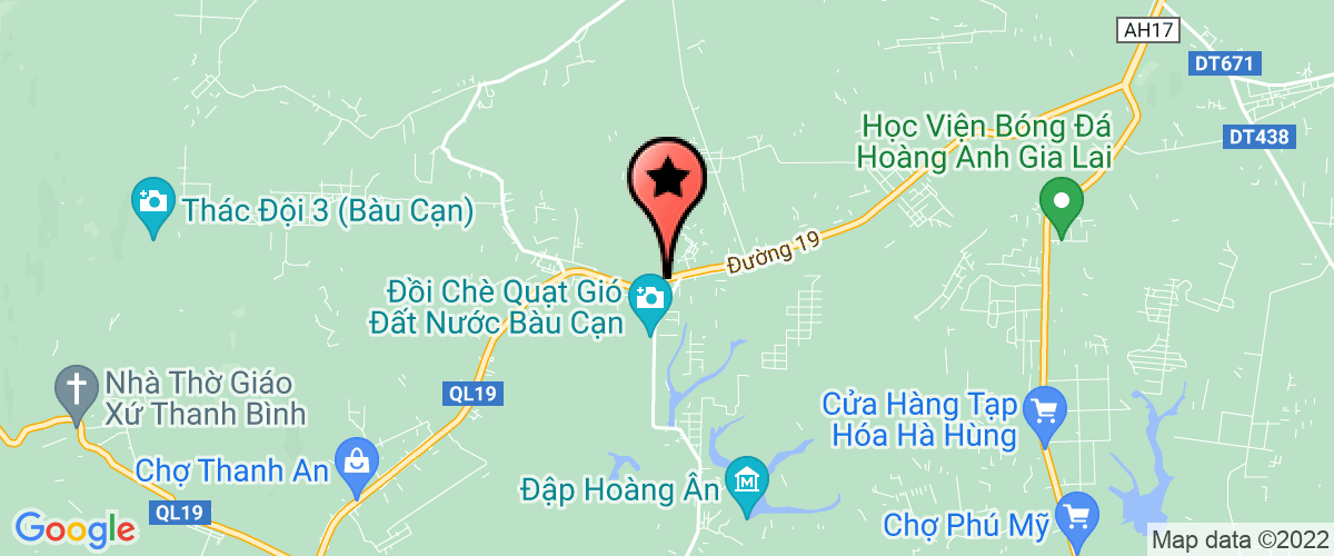Bản đồ đến địa chỉ UBND xã Bàu Cạn