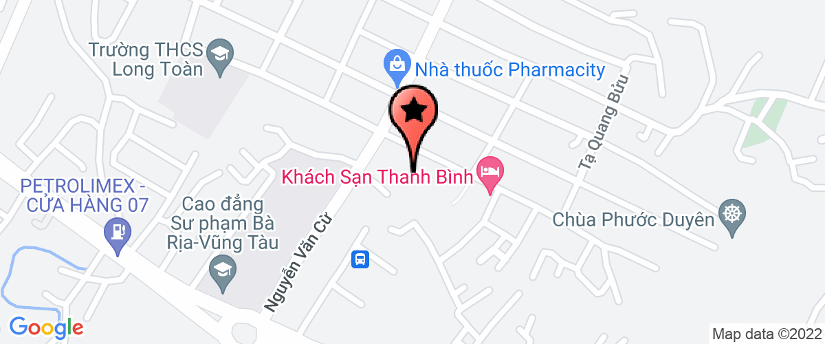 Bản đồ đến địa chỉ Chi Nhánh Công Ty Cổ Phần Dược Hậu Giang Tại Vũng Tàu