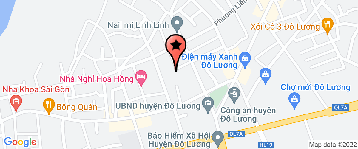 Bản đồ đến địa chỉ Văn Phòng Đăng Ký Quyền Sử Dụng Đất Huyện Đô Lương