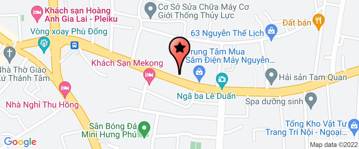 Bản đồ đến địa chỉ Công Ty TNHH Tư Vấn Thiết Kế Dương Thành Gia Lai