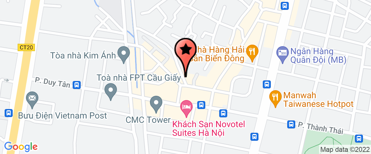 Bản đồ đến địa chỉ Công Ty Cổ Phần Đầu Tư Và Xây Dựng Công Nghệ Cao Ht