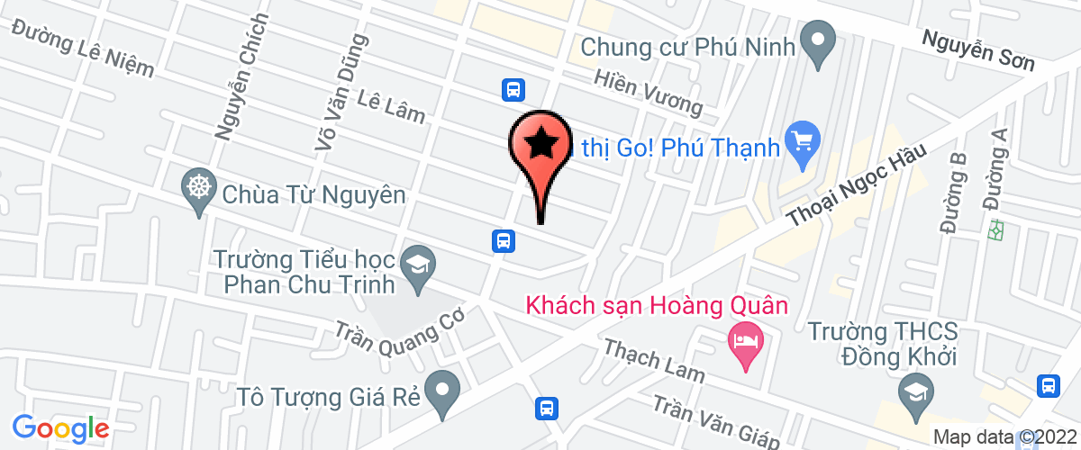 Bản đồ đến địa chỉ Công Ty TNHH SX - TM - DV Hồ Hân Hân