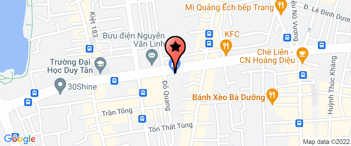 Bản đồ đến địa chỉ Chi nhánh Công ty Cổ phần Tư vấn và Đầu tư Xây dựng ECC tại Đà Nẵng