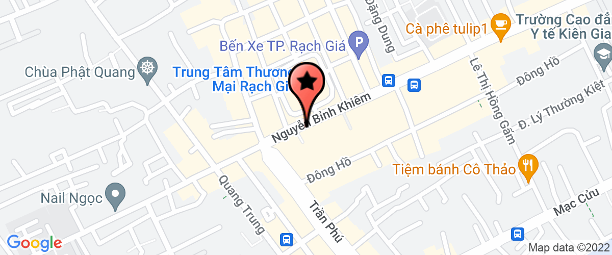 Bản đồ đến địa chỉ Ngân Hàng Thương Mại Cổ Phần Phát Triển Mê Kông - Chi Nhánh Kiên Giang