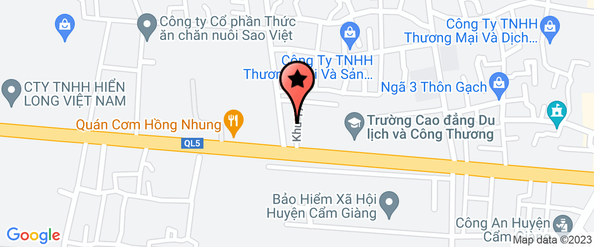 Bản đồ đến địa chỉ Công Ty TNHH Vật Liệu Và Đầu Tư Xây Dựng Hải Dương