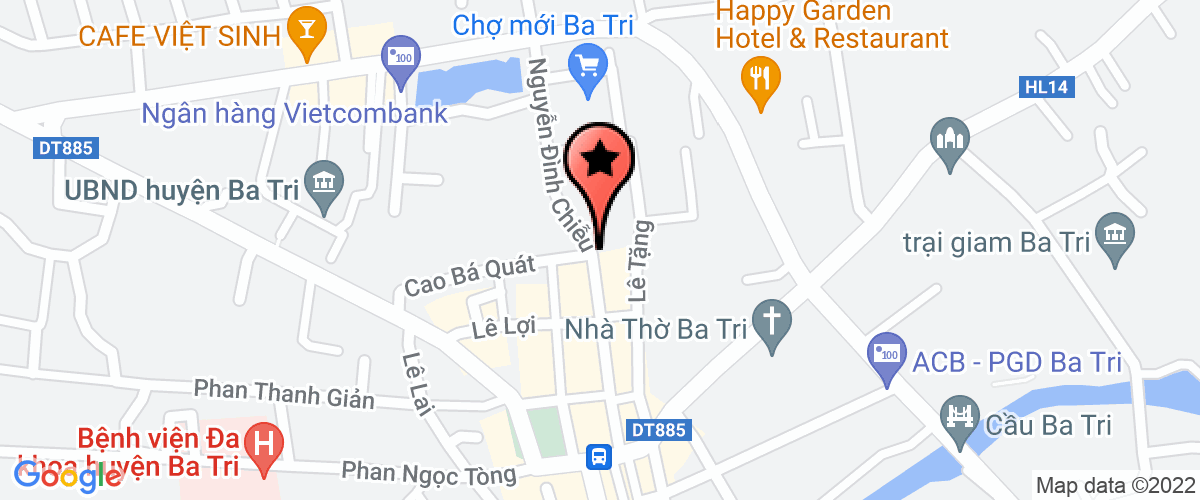 Bản đồ đến địa chỉ Chi Nhánh Doanh Nghiệp Tư Nhân Ô Tô Thanh Huy - Ba Tri
