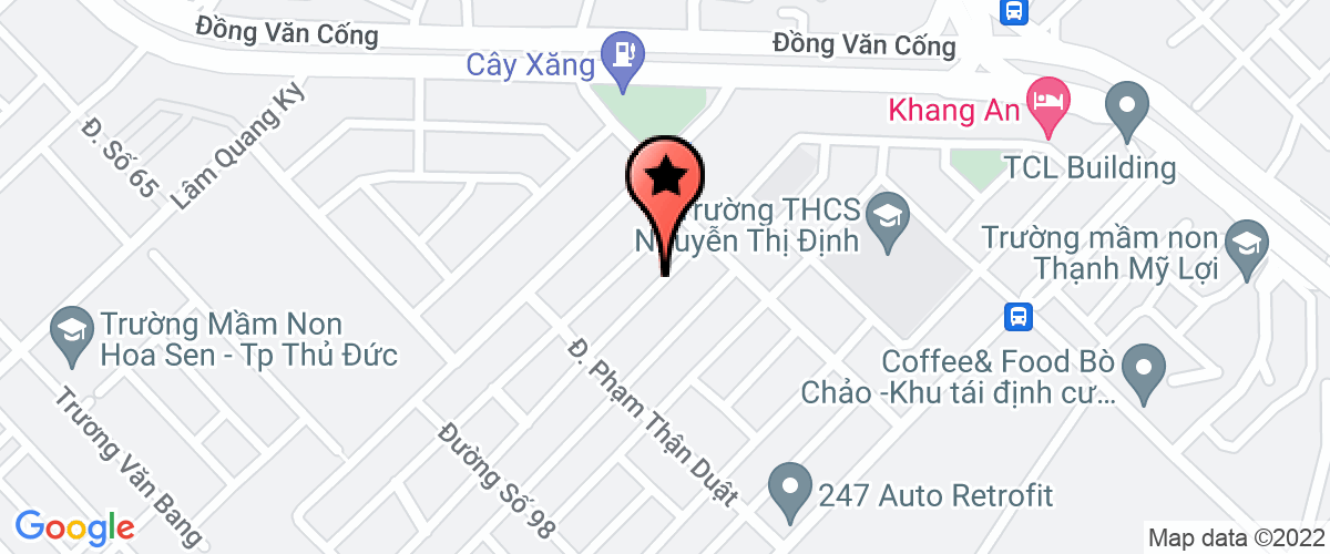 Bản đồ đến địa chỉ Công Ty TNHH Đầu Tư Thiết Kế Xây Dựng Và Phát Triển Hạ Tầng Miền Nam
