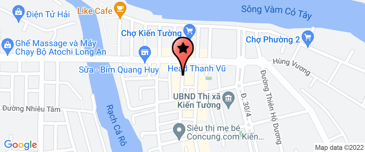 Bản đồ đến địa chỉ Chi Nhánh Công Ty Cổ Phần Thương Mại Mộc Hóa - Khách Sạn Kiến Tường