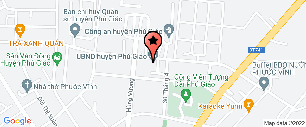 Bản đồ đến địa chỉ Bưu Điện huyện Phú Giáo - Bưu Điện Tỉnh Bình Dương