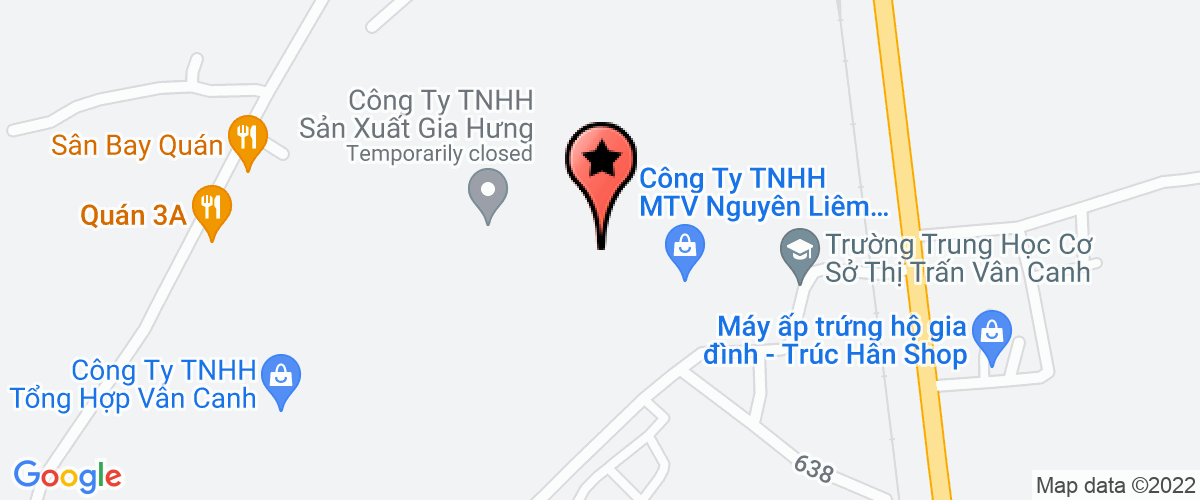 Bản đồ đến địa chỉ Trường Trung Học Phổ Thông Vân Canh