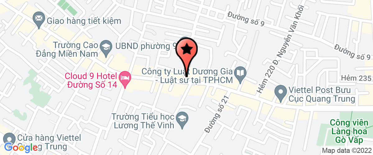 Bản đồ đến địa chỉ Công Ty TNHH Sản Xuất Thương Mại Dịch Vụ Xây Dựng Vui Quang Vui
