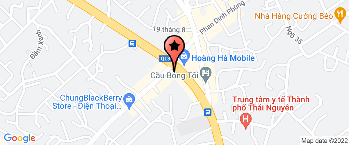 Bản đồ đến địa chỉ Công Ty TNHH Gas Thái Nguyên
