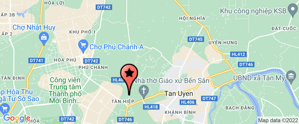 Bản đồ đến địa chỉ Công Ty TNHH Một Thành Viên Cao Su An Bình Thạnh Hội