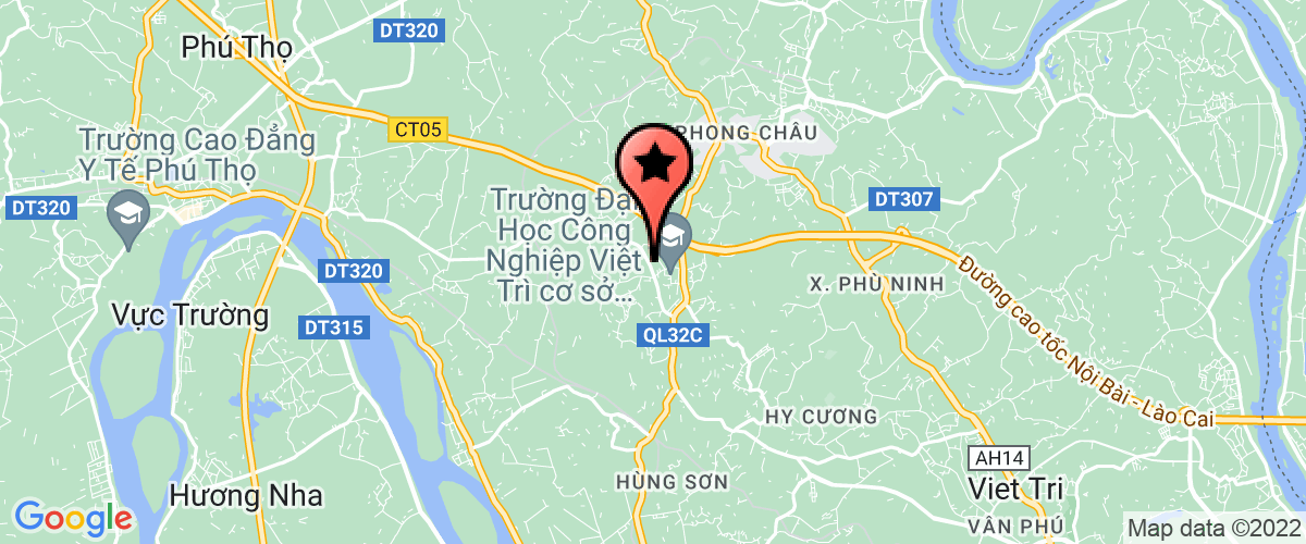 Bản đồ đến địa chỉ Trường Đại học Công nghiệp Việt Trì