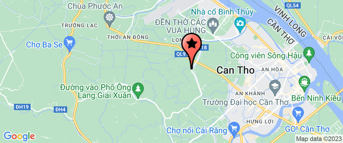 Bản đồ đến địa chỉ Chi nhánh Cty TNHH cấp thoát nước Cần Thơ-Đội Xây lắp và SC đường ống số 2