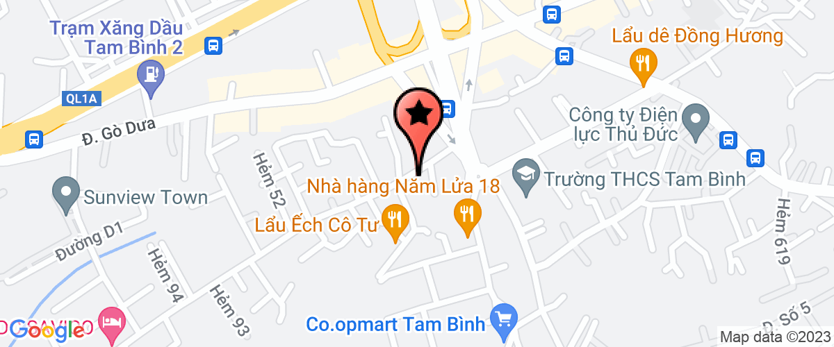 Bản đồ đến địa chỉ Chi Nhánh Công Ty TNHH Thực Phẩm Thái Sơn - Kho Hàng Linh Xuân