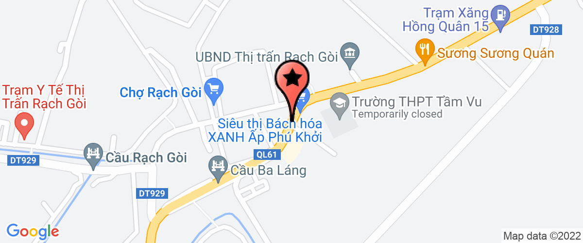 Bản đồ đến địa chỉ Công Ty TNHH MTV Đầu Tư Xây Dựng Công Trình Thanh Tùng