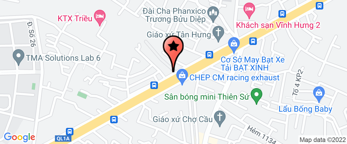 Bản đồ đến địa chỉ Công Ty TNHH ô Tô Trung Hiếu
