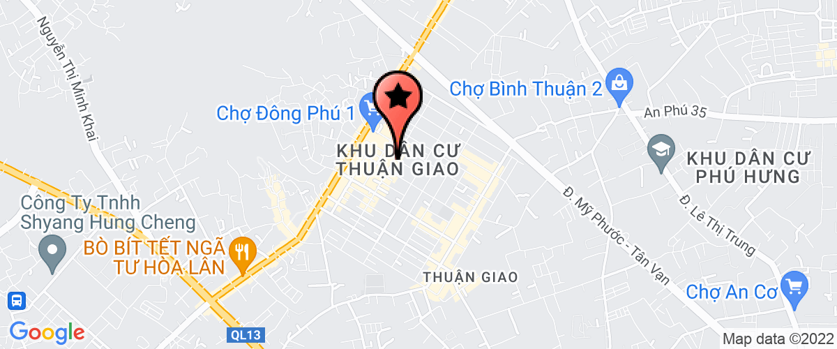 Bản đồ đến địa chỉ Công Ty Cổ Phần Đầu Tư Xây Dựng Bất Động Sản T&t Bình Dương