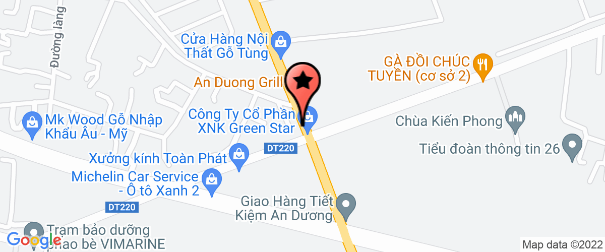Bản đồ đến địa chỉ Công ty trách nhiệm hữu hạn sản xuất và thương mại 289