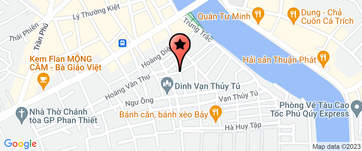 Bản đồ đến địa chỉ Chi Nhánh Bình Thuận - Công Ty TNHH Một Thành Viên Bảy Thu
