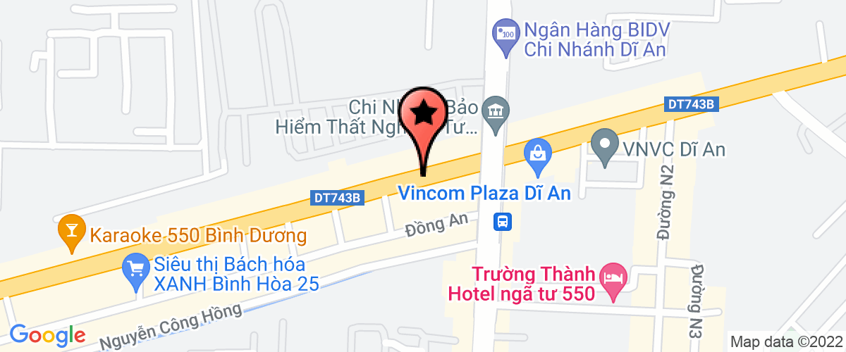 Bản đồ đến địa chỉ Cty TNHH CN Tân Hiệp Phong (nộp hộ NTNN)