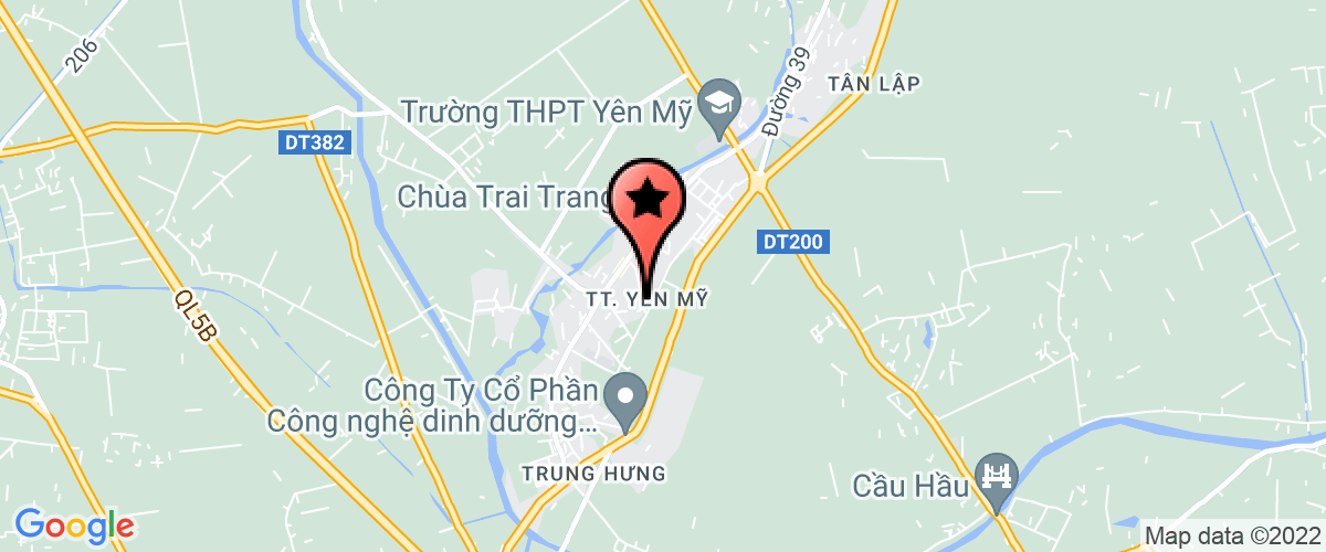 Bản đồ đến địa chỉ CN C.Ty CP thương mại dịch vụ Hưng Yên tại  Yên Mỹ