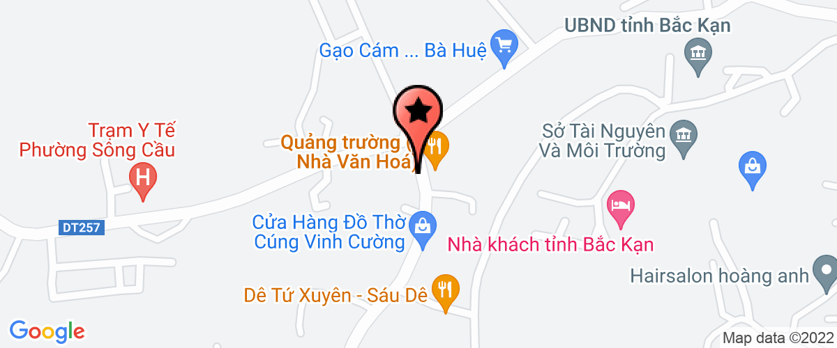 Bản đồ đến địa chỉ Công Ty TNHH Thương Mại Và Khách Sạn Bắc Kạn
