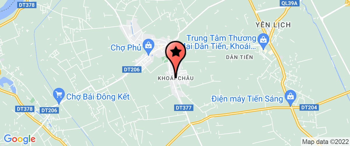 Bản đồ đến địa chỉ TRườNG MầM NON TT KHOáI CHâU