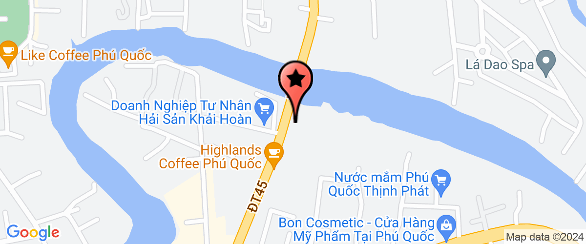 Bản đồ đến địa chỉ Công Ty Trách Nhiệm Hữu Hạn Một Thành Viên Hồng Tiến Phú Quốc