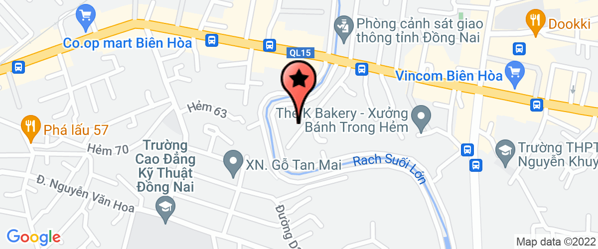 Bản đồ đến địa chỉ Công Ty TNHH MTV Sài Gòn Pro Biên Hòa