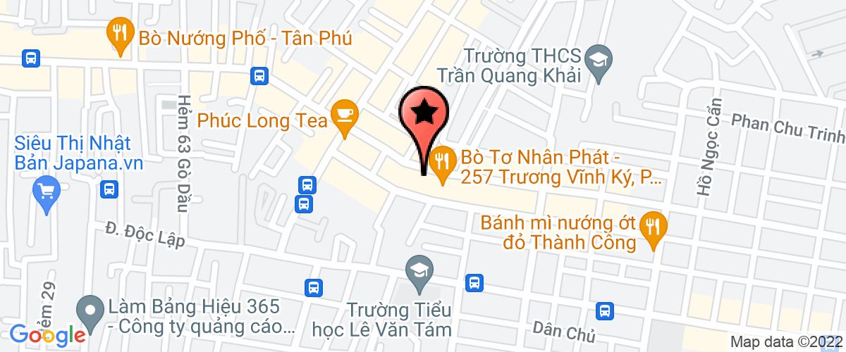 Bản đồ đến địa chỉ Công Ty TNHH Ẩm Thực Hải Sản The City