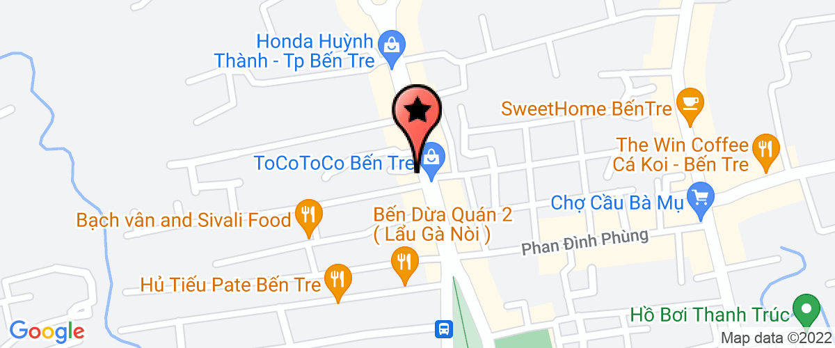 Bản đồ đến địa chỉ Ngân hàng TMCP Phương Nam - Chi nhánh Bến Tre