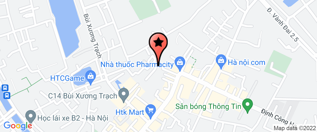 Bản đồ đến địa chỉ Công ty cổ phần tư vấn thiết kế xây dựng và phát triển vật liệu công nghệ cao