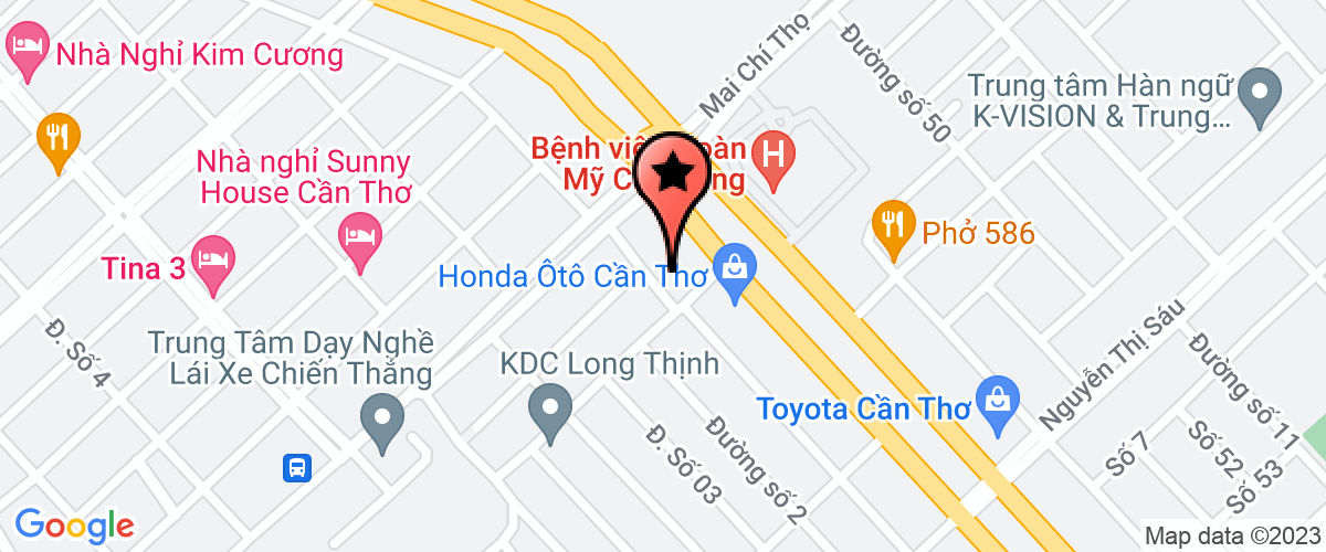 Bản đồ đến địa chỉ Chi Nhánh Cần Thơ - Công Ty TNHH Dịch Vụ Cưới Quỳnh Anh