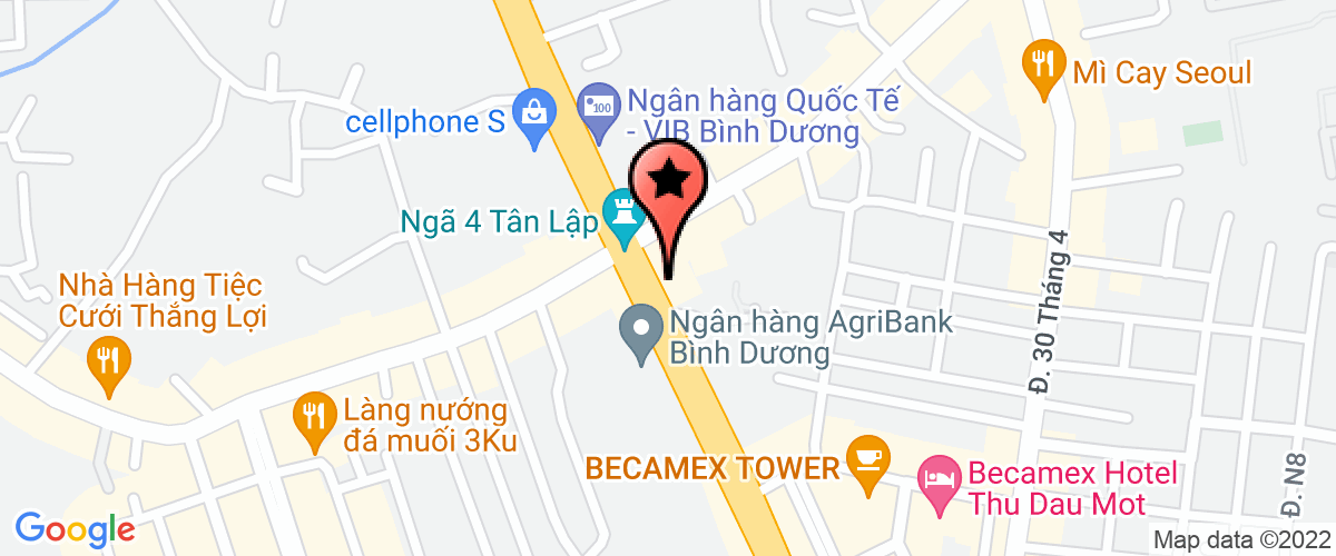 Bản đồ đến địa chỉ Chi Nhánh Công Ty TNHH Một Thành Viên Dịch Vụ Lữ Hành Saigontourist Tại Bình Dương