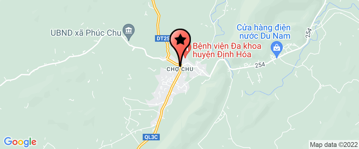 Bản đồ đến địa chỉ Tòa án nhân dân huyện Định Hóa