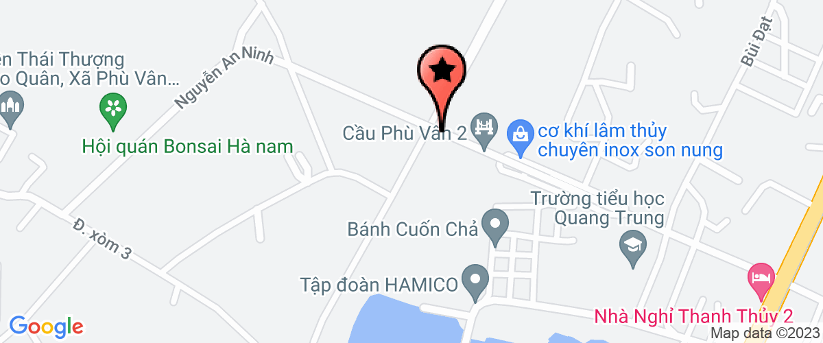 Bản đồ đến địa chỉ Chi nhánh công ty TNHH cơ khí Chính Nam tại Hà Nam