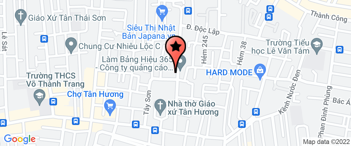 Bản đồ đến địa chỉ Công Ty TNHH Thương Mại In ấn May Thêu Quảng Phú