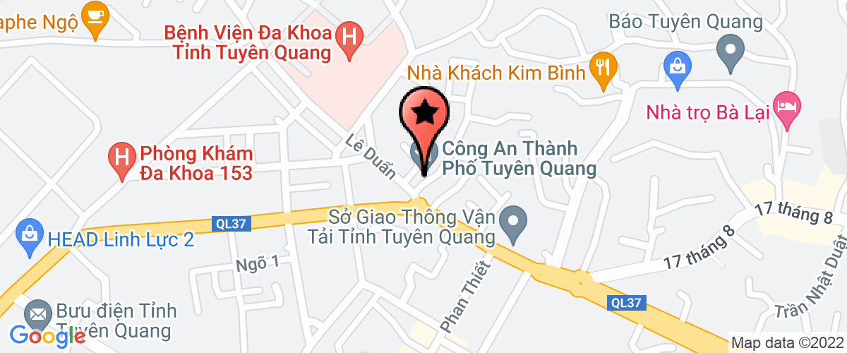 Bản đồ đến địa chỉ Chi cục Thi hành án dân sự thành phố Tuyên Quang