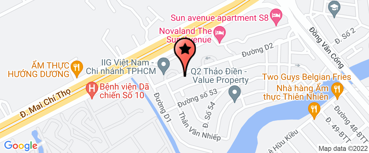 Bản đồ đến địa chỉ Công Ty TNHH Bđs Thiết Kế Nội Thất Hoàng Thành Housing